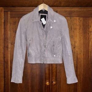 Mauritius Women's Lavender Leather Jacket